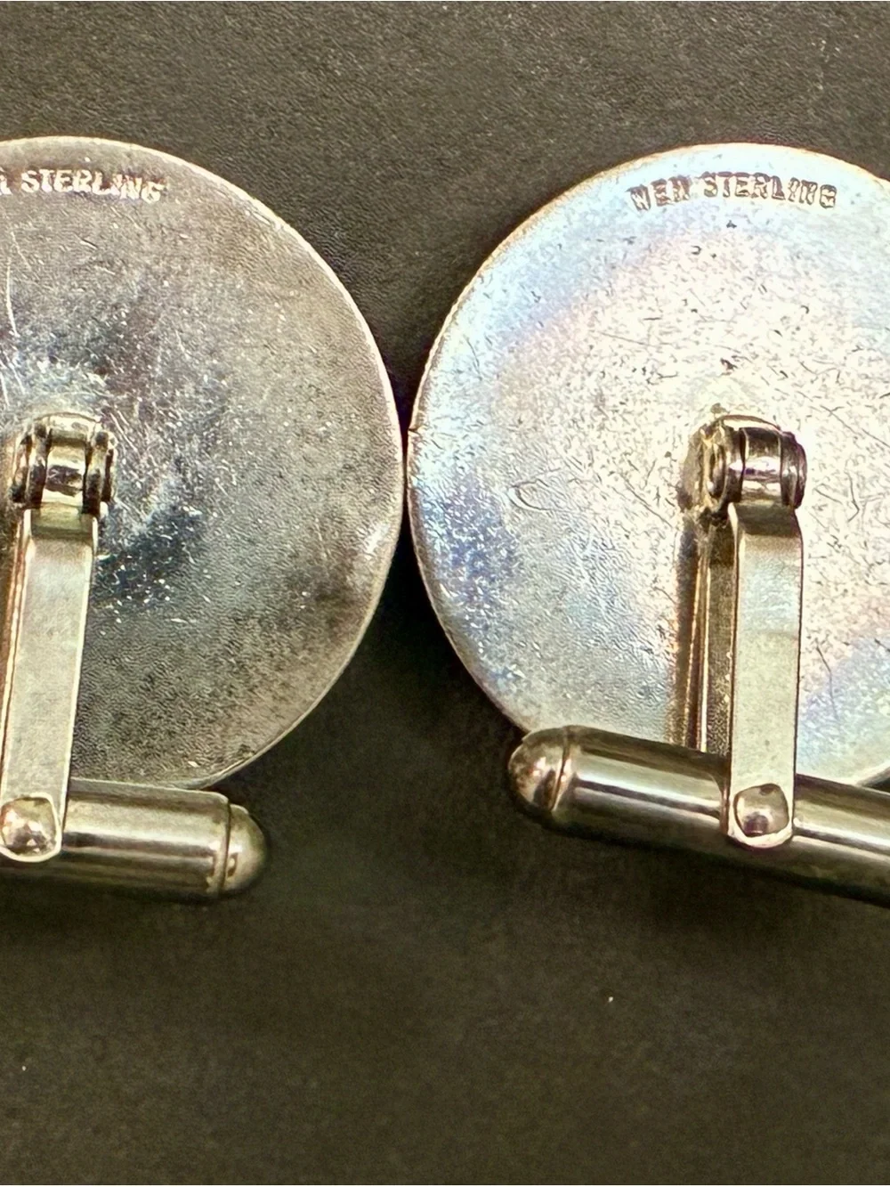 Vintage WEH Walter E Hayward Sterling Silver 1937 Buffalo Nickel Cufflinks